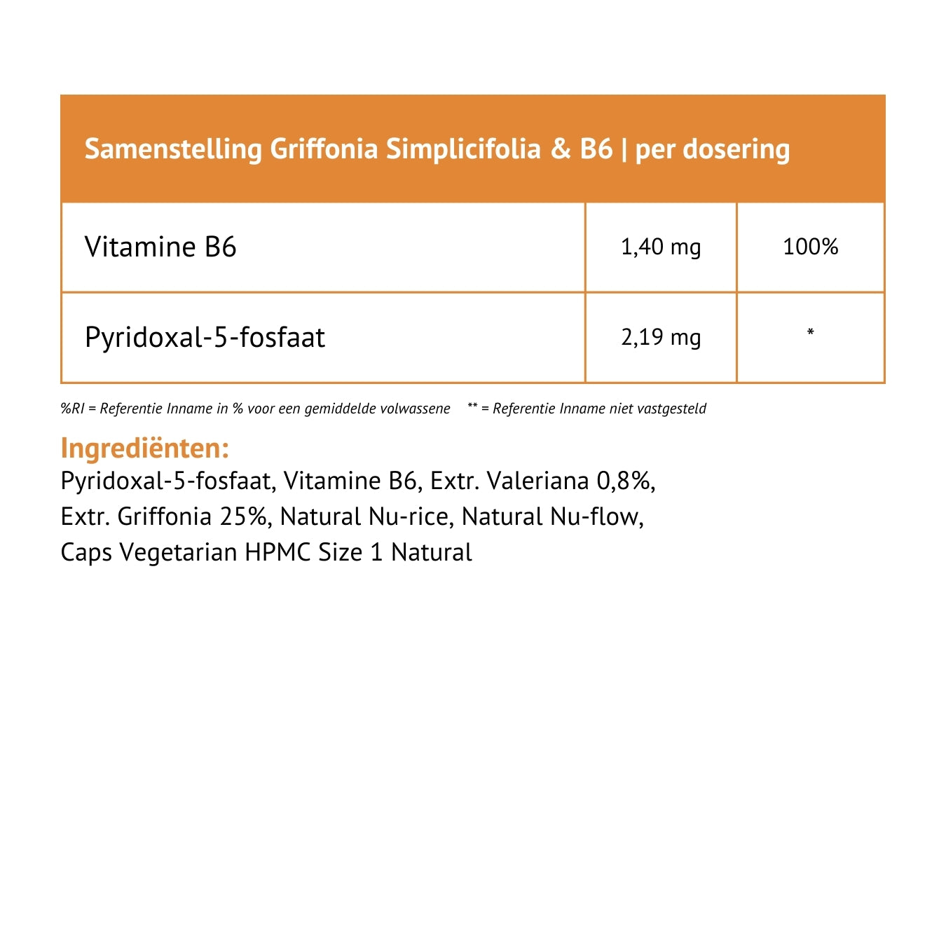 Griffonia Simplicifolia + Vitamine B6